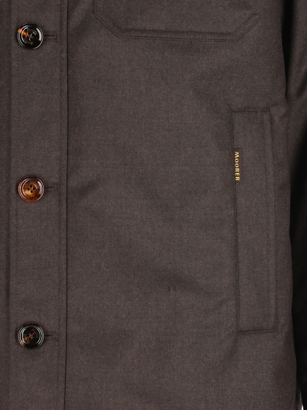 Moorer Pocket Button-up Jacket - Marron 