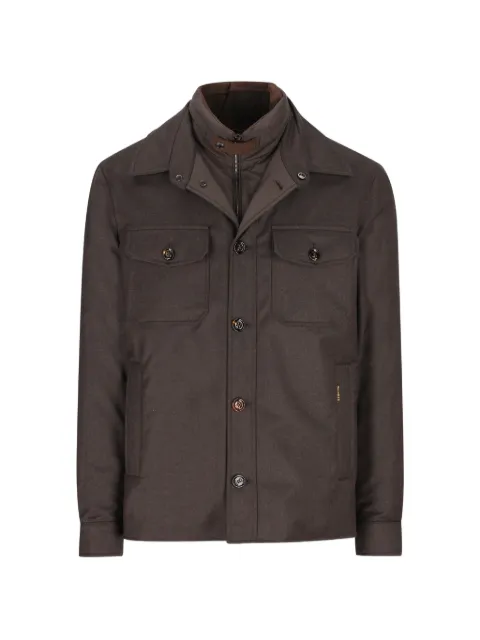 Moorer pocket button-up jacket