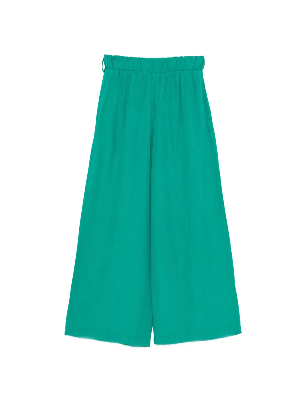 MOUTAKI elasticated-waistband wide-leg trousers - Verde