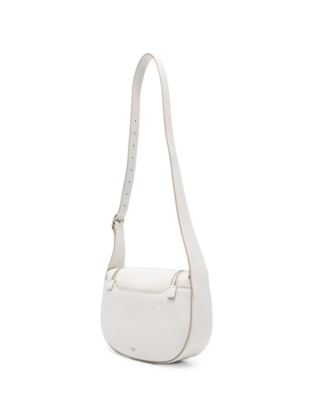 Anya Hindmarch Vere Leather Cross Body Bag in White, view 3