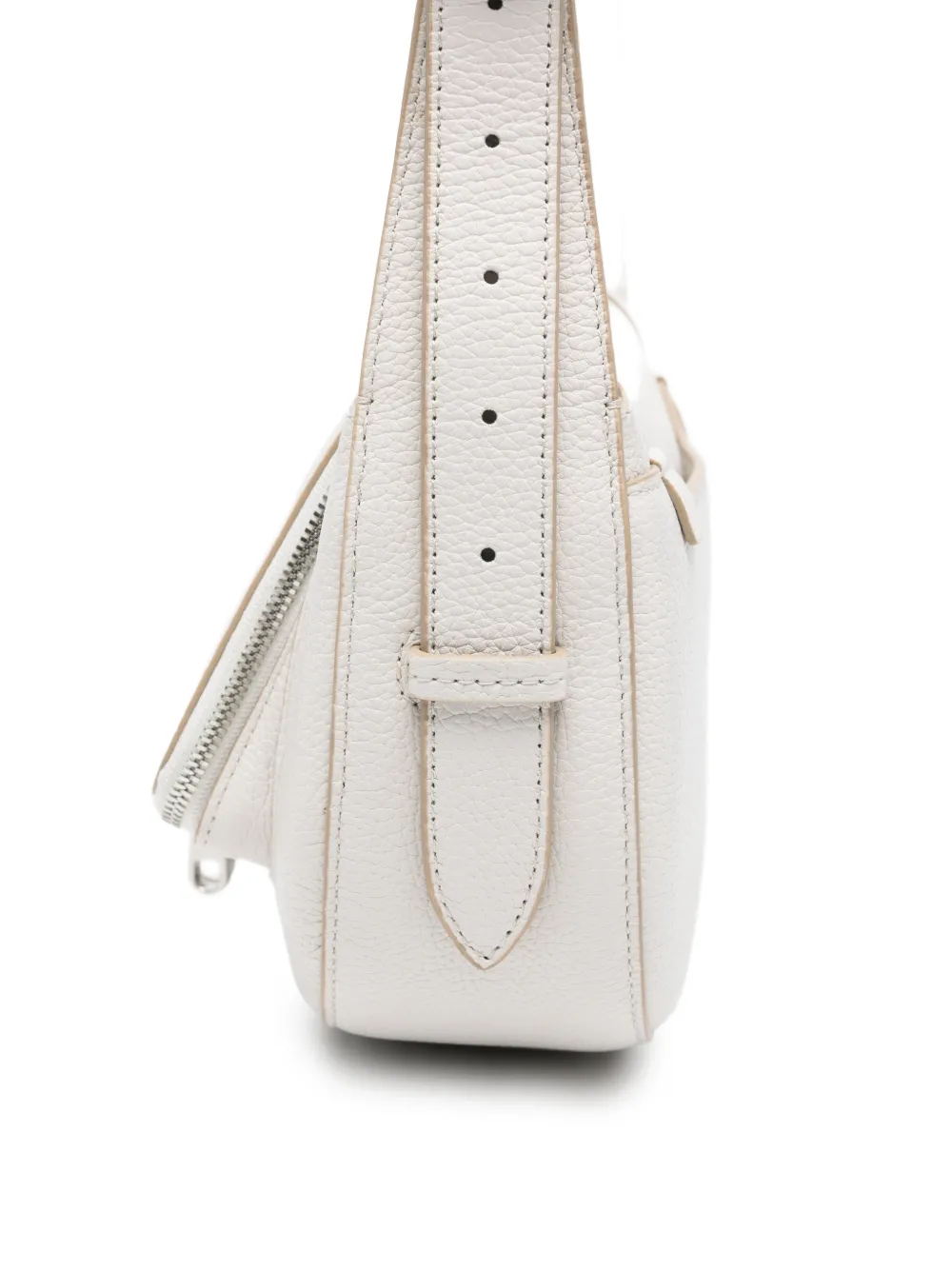 Anya Hindmarch Vere Leather Cross Body Bag in White, view 4
