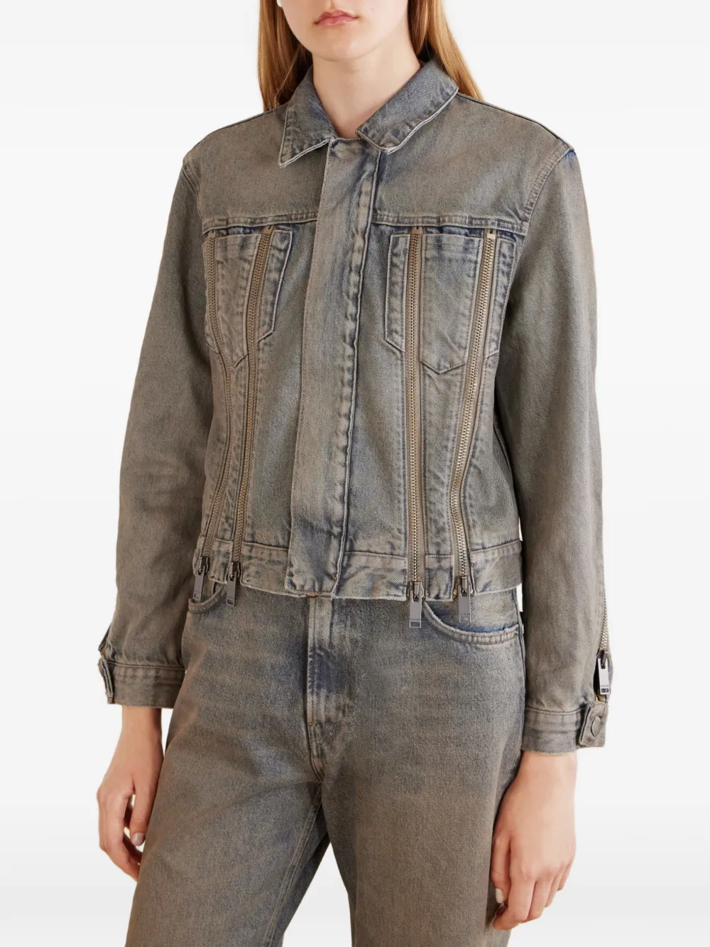 Haikure Jack met rits Blauw