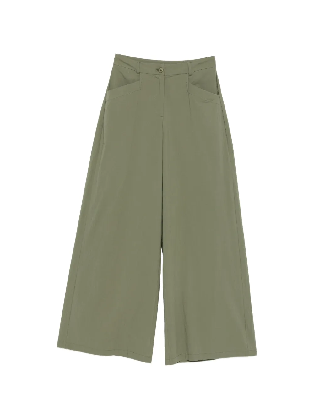 MOUTAKI belt-loop wide-leg palazzo pants - Verde
