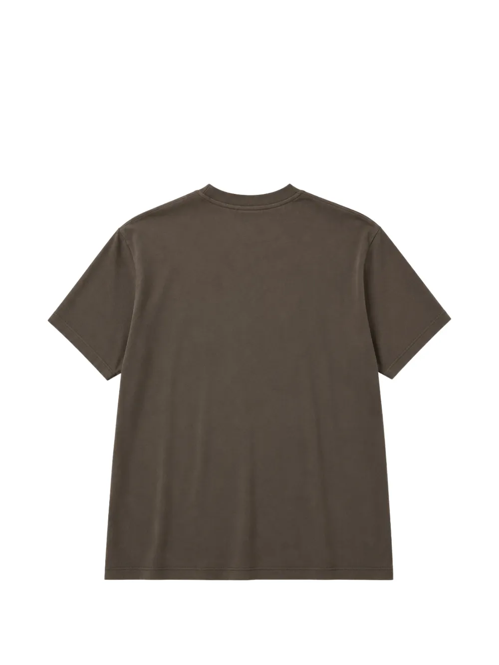 Laneus T-shirt met patchdetail Bruin