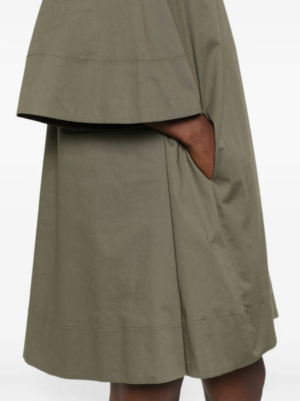 MOUTAKI Mini-jurk met knoopsluiting Groen
