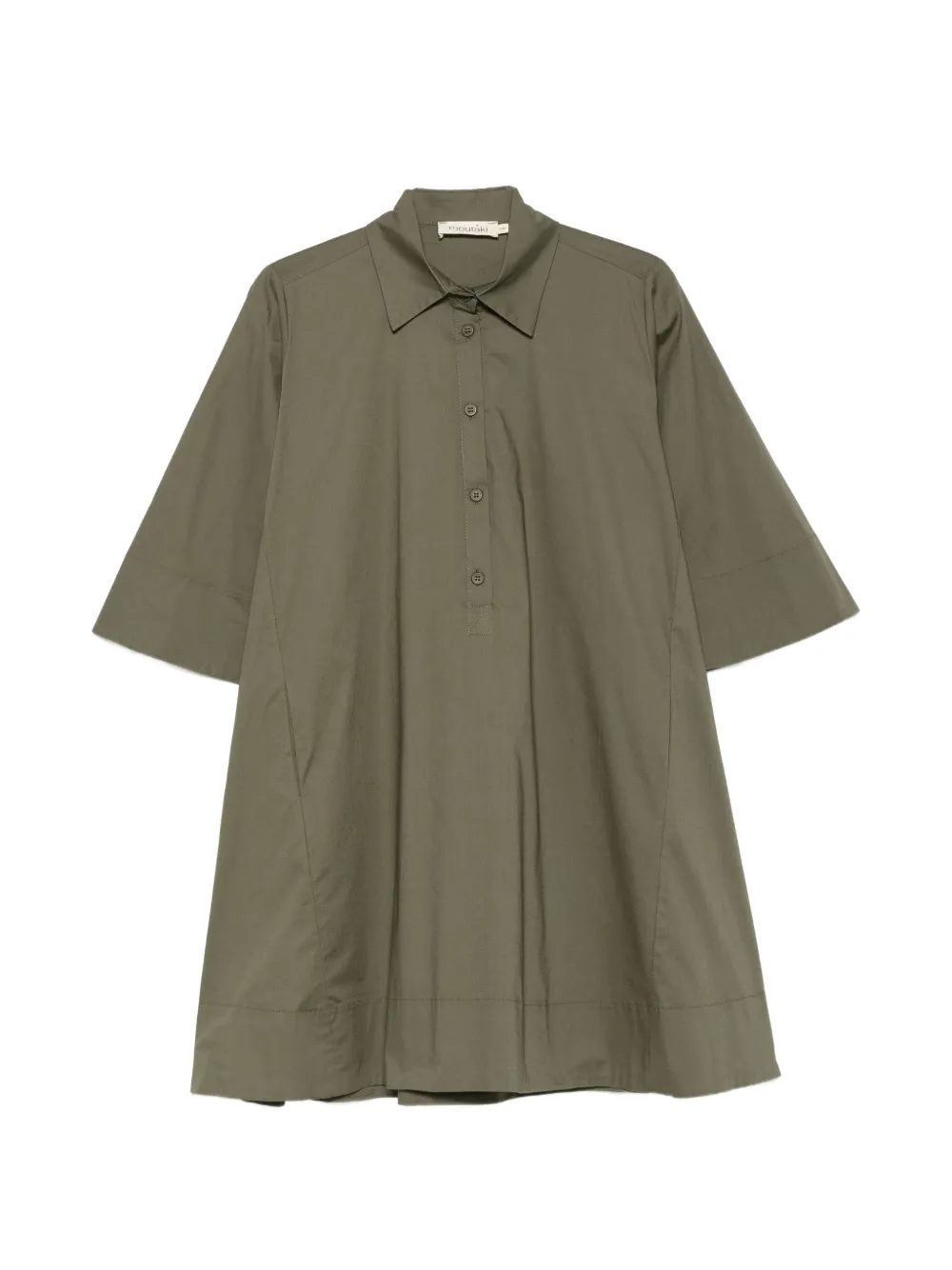 MOUTAKI button-fastening mini dress - Verde