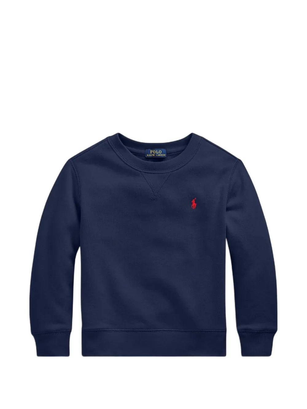 POLO RALPH LAUREN KIDS logo-embroidered sweatshirt - Blu