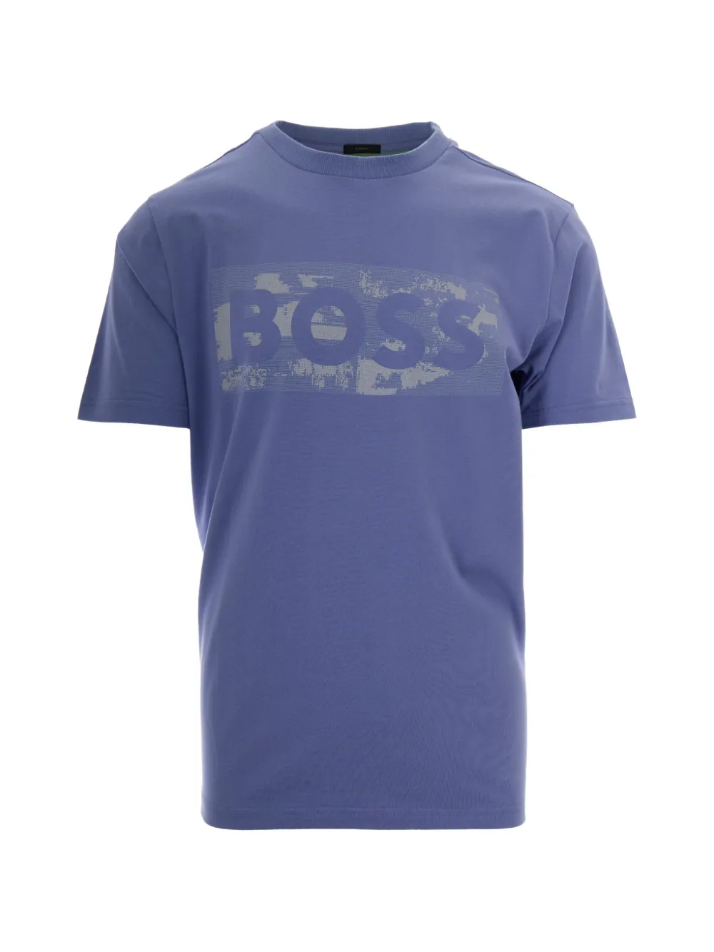 BOSS logo-print short-sleeve T-shirt - Blu