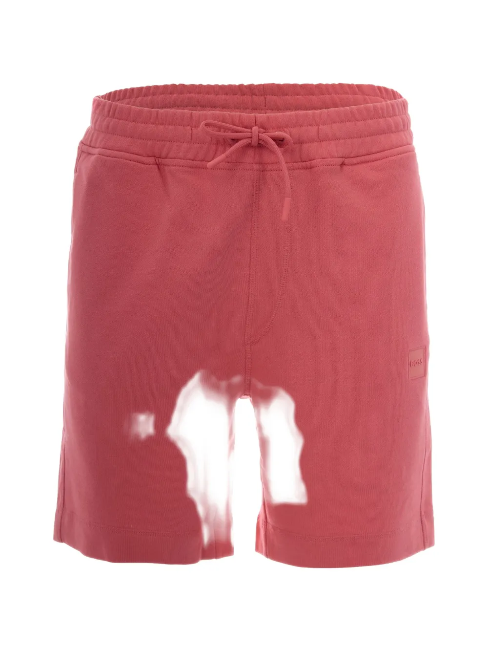BOSS logo-patch track shorts - Rosso