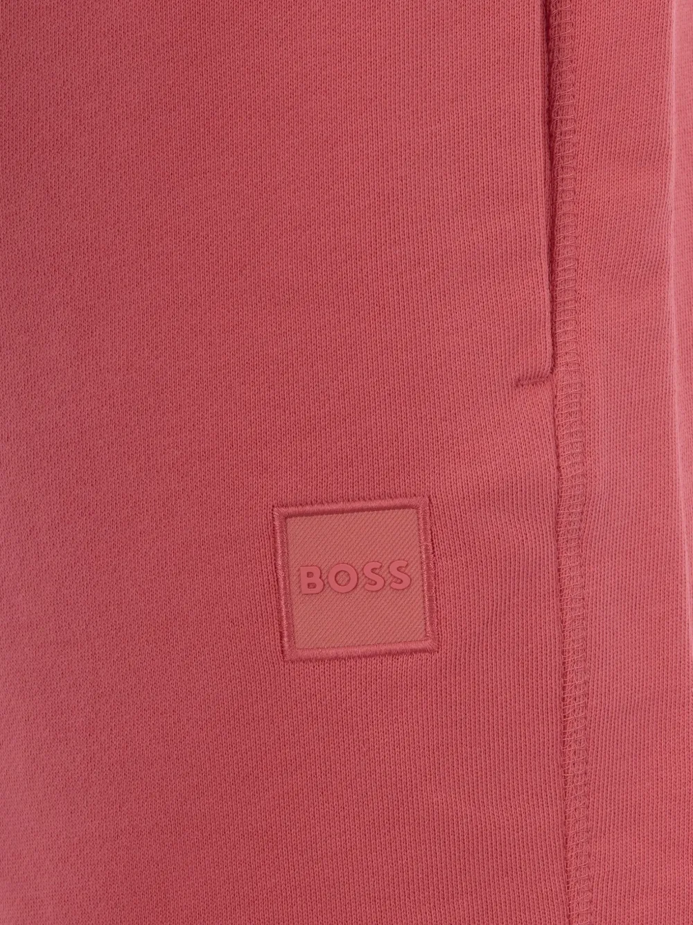 BOSS Trainingsshorts met logopatch Rood