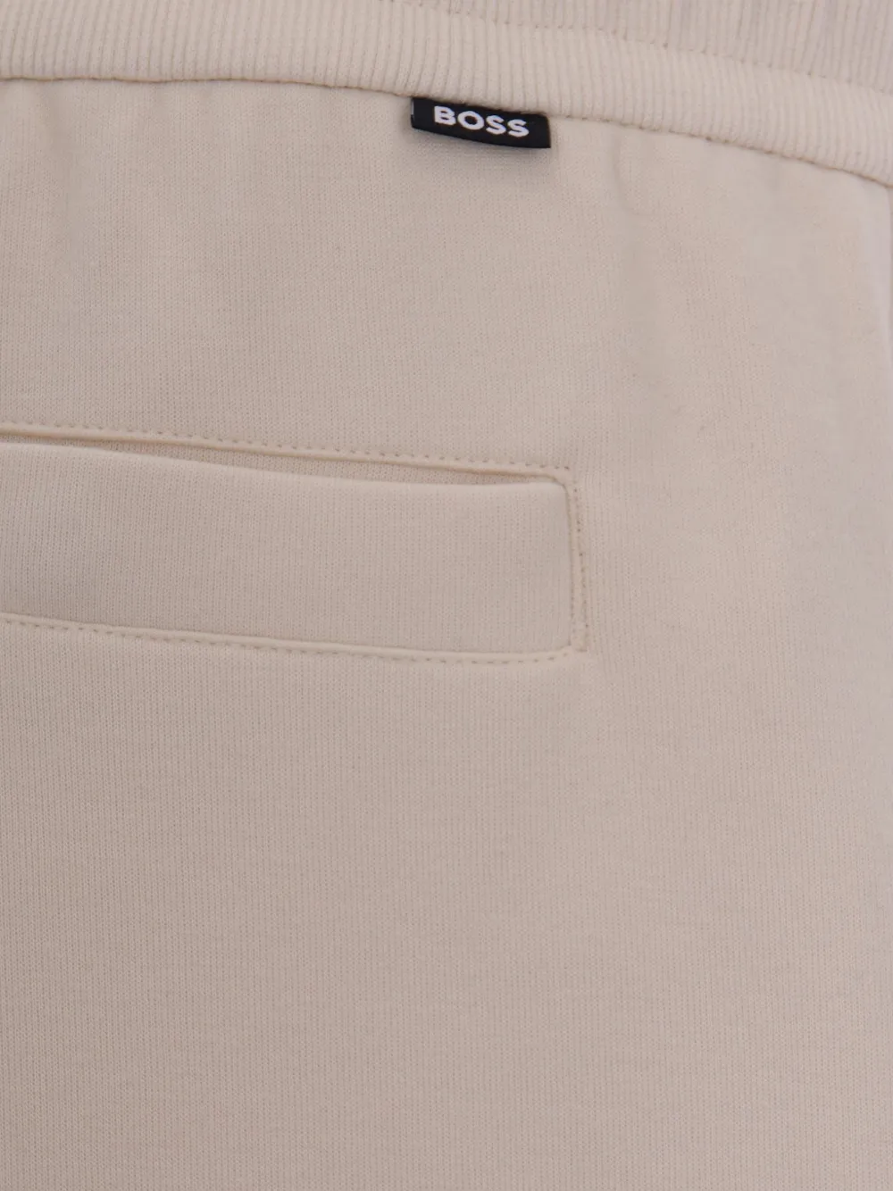 BOSS Trainingsbroek met trekkoordtaille Beige