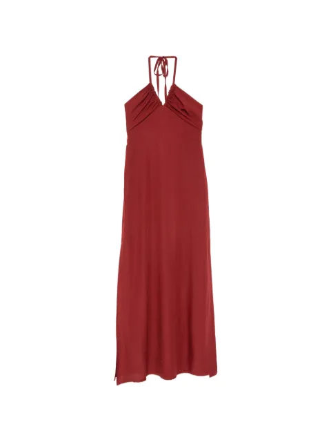 MOUTAKI halterneck maxi dress