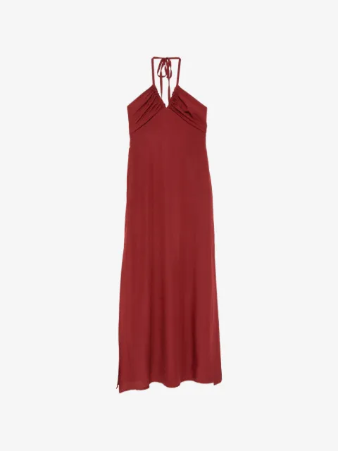 MOUTAKI halterneck maxi dress