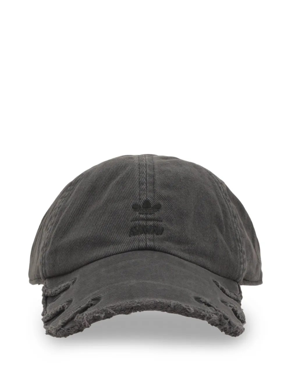adidas x AVAVAV Slashed Double Brim distressed baseball cap - Schwarz