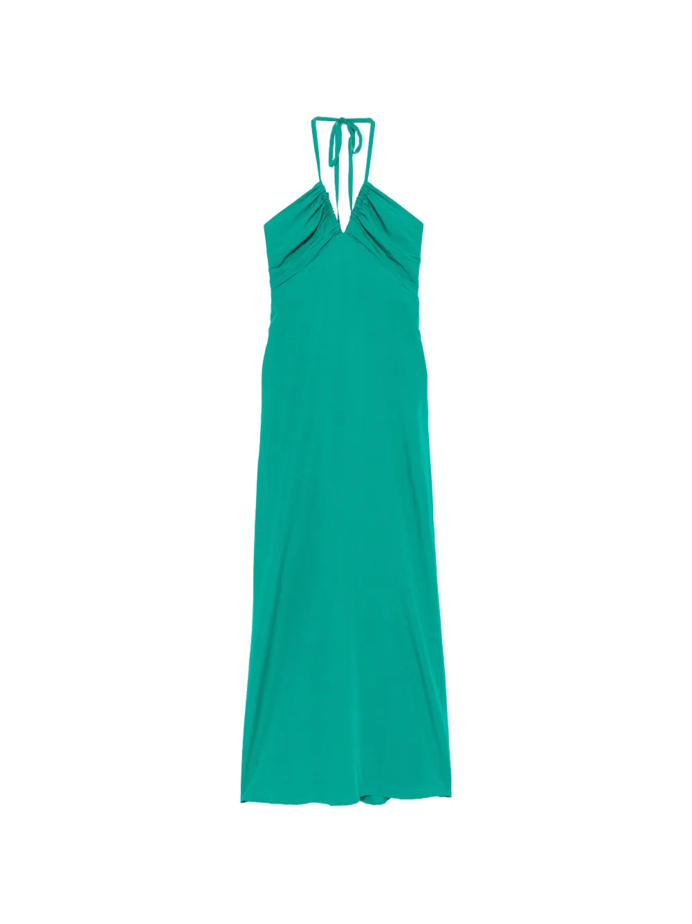 MOUTAKI V-neck bow-detail maxi dress - Verde
