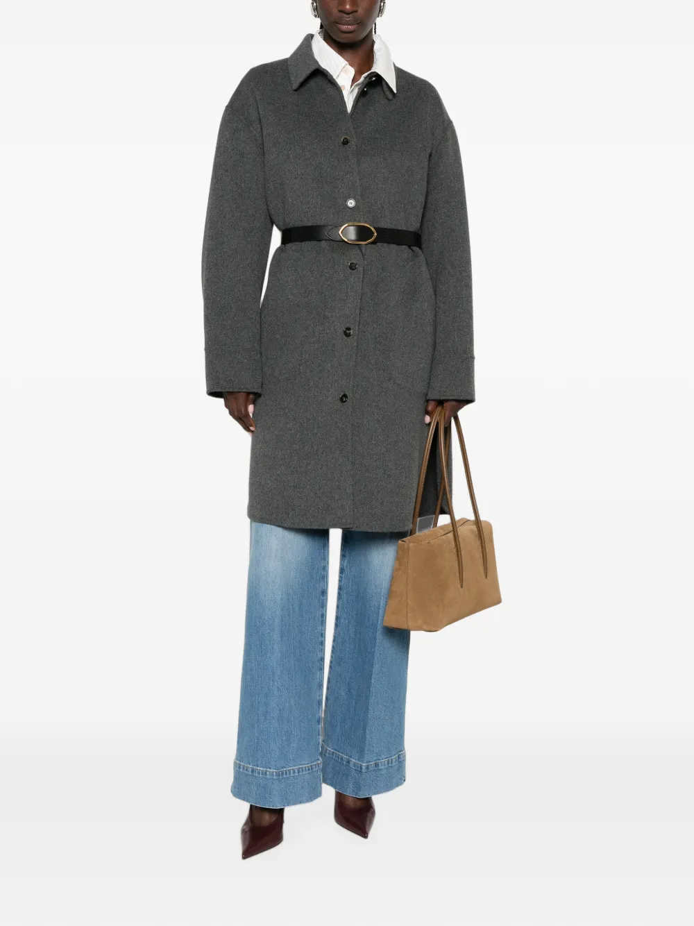 'S Max Mara Jas met knopen Grijs