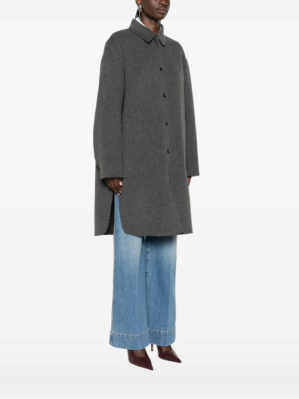 'S Max Mara Jas met knopen Grijs