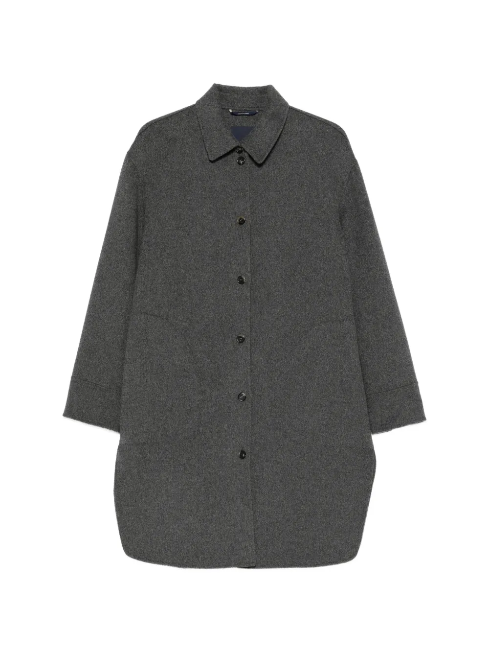 'S Max Mara long-sleeve button-fastening coat - Grigio