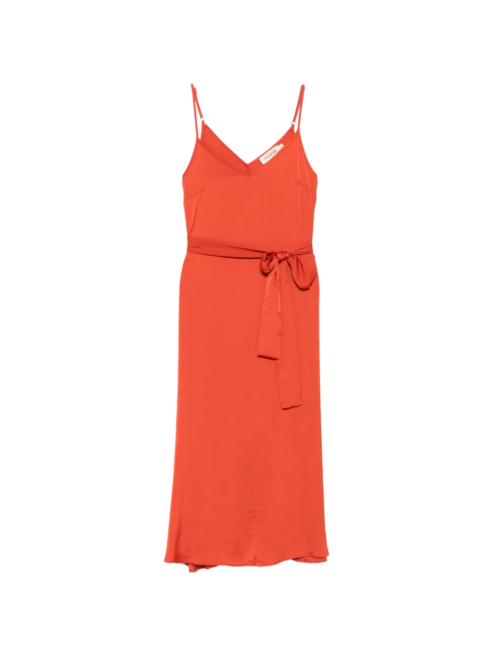 MOUTAKI tie-fastening midi dress - Arancione