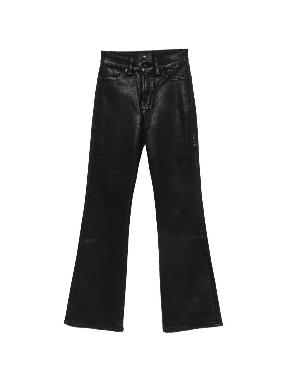 7 For All Mankind The Leggy Bootcut logo-patch jeans - Schwarz