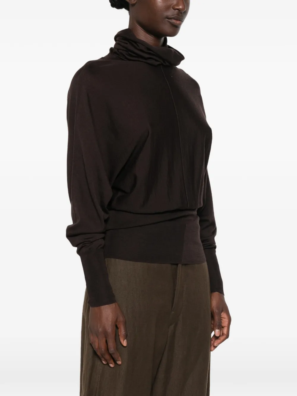 Soeur Wollen coltrui Bruin