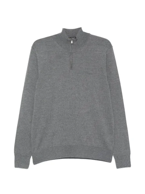 BOSS quarter-zip knitted sweater