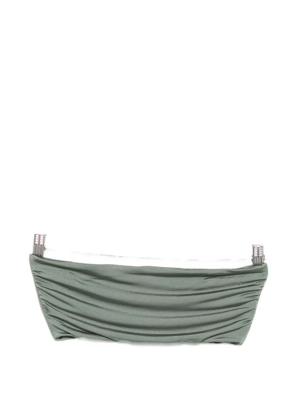 Moutaki Ruched Bikini Top In Green