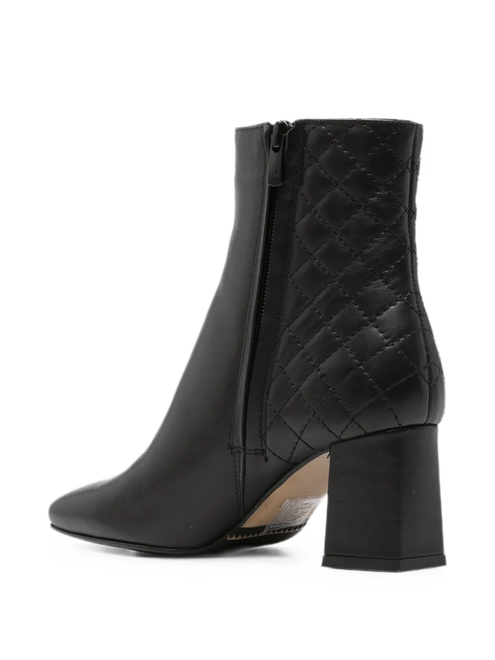 SERGIO MORETTI FIRENZE quilted ankle boots Zwart