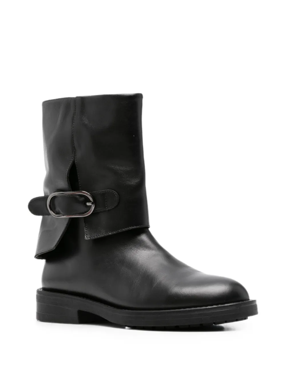 SERGIO MORETTI FIRENZE buckle-fastening ankle boots Zwart