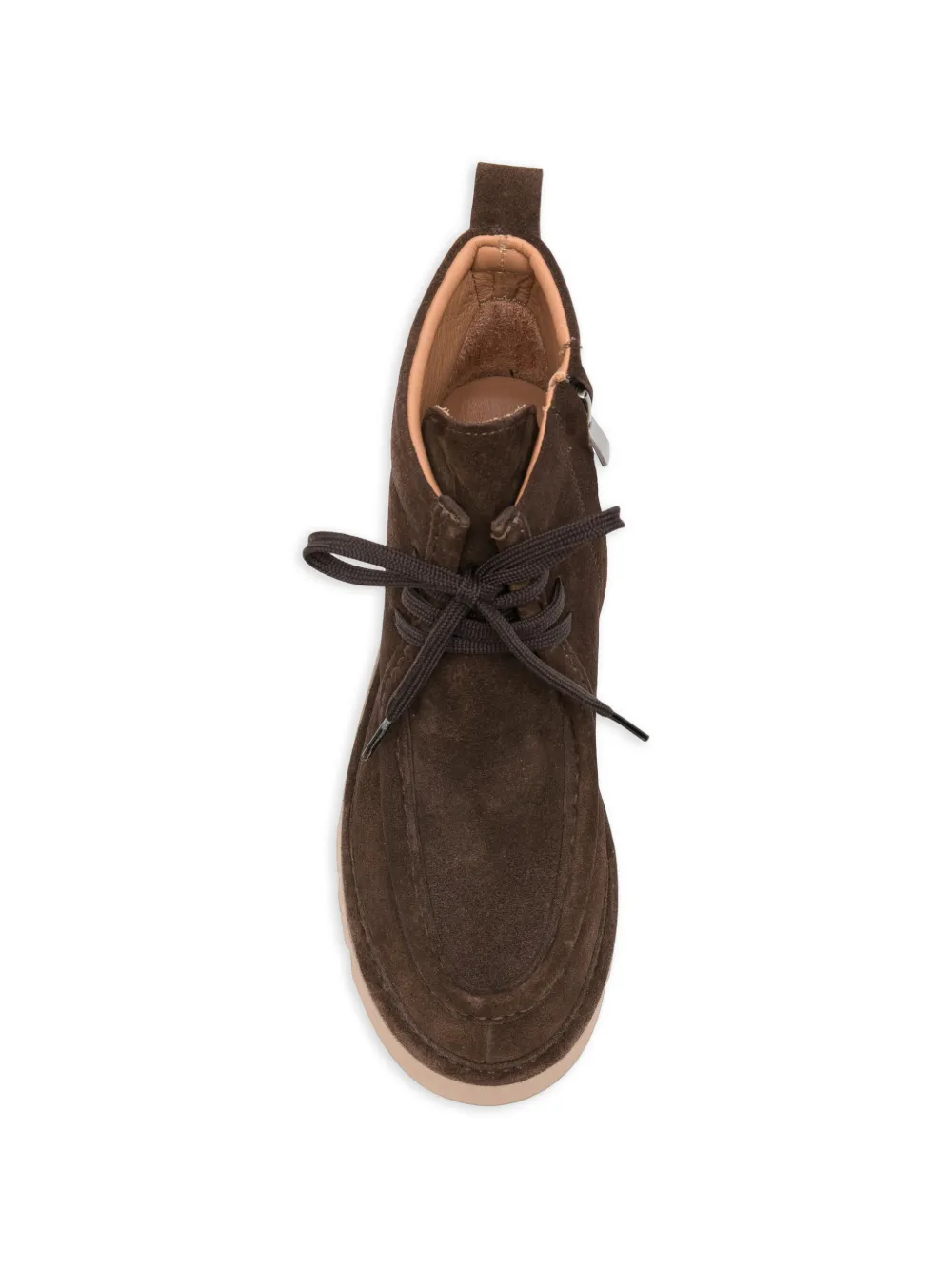 SERGIO MORETTI FIRENZE lace-up suede ankle boots Bruin