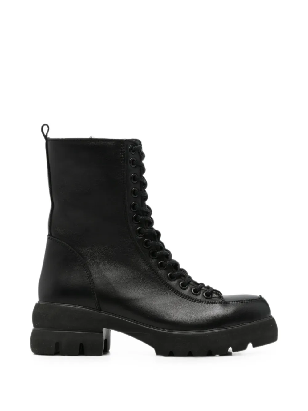 SERGIO MORETTI FIRENZE lace-up chunky-sole ankle boots Zwart