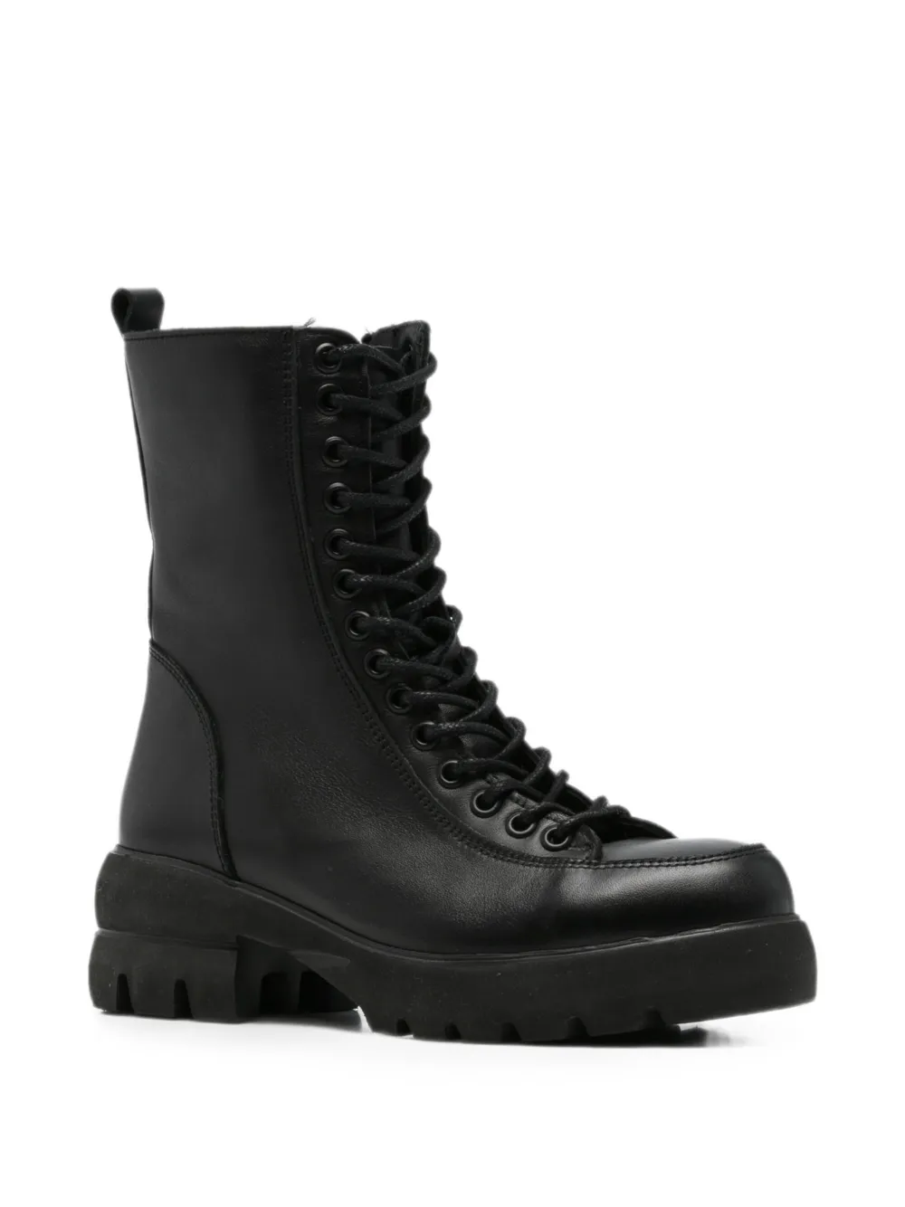 SERGIO MORETTI FIRENZE lace-up chunky-sole ankle boots Zwart