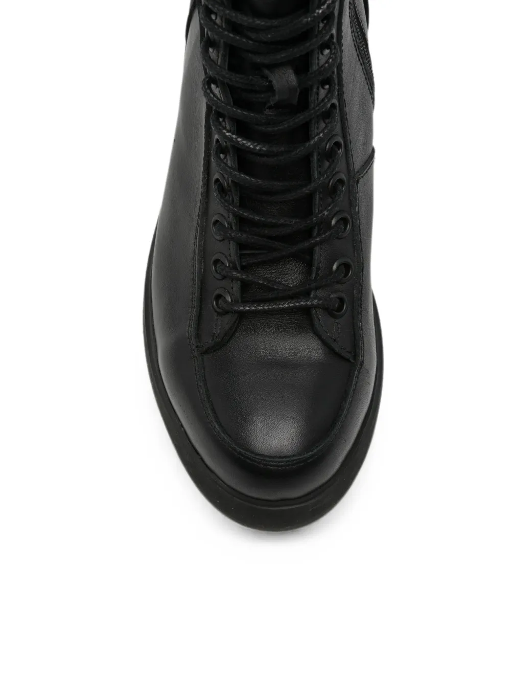 SERGIO MORETTI FIRENZE lace-up chunky-sole ankle boots Zwart