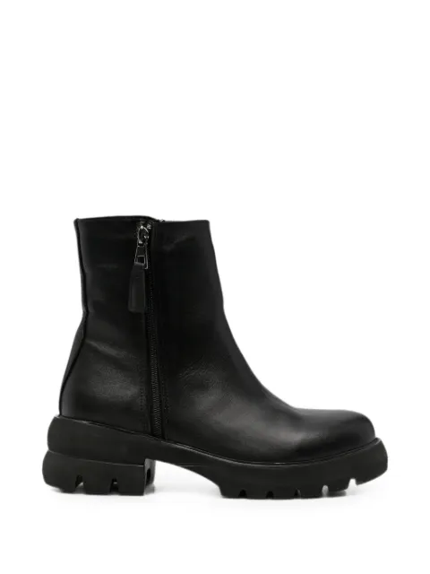 SERGIO MORETTI FIRENZE side-zip lug-sole ankle boots