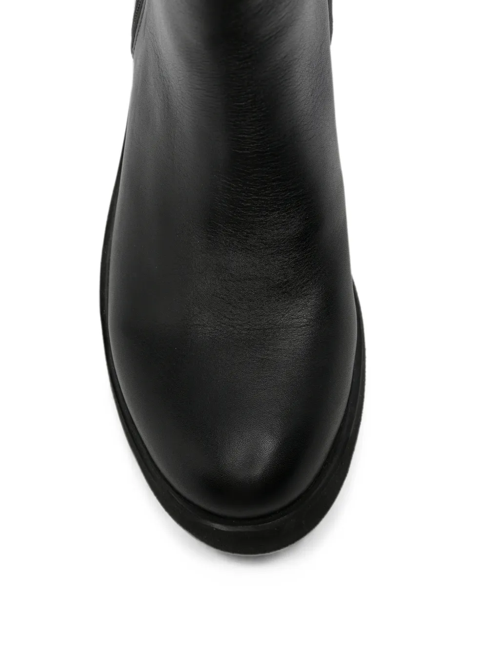 SERGIO MORETTI FIRENZE side-zip lug-sole ankle boots Zwart