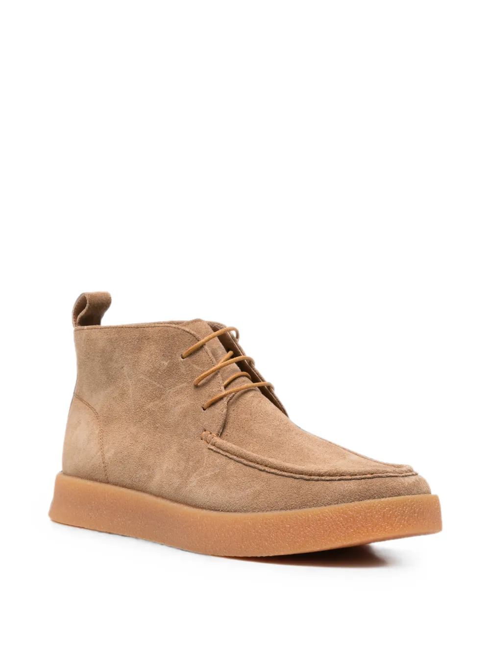 SERGIO MORETTI FIRENZE Suède desert boots Beige