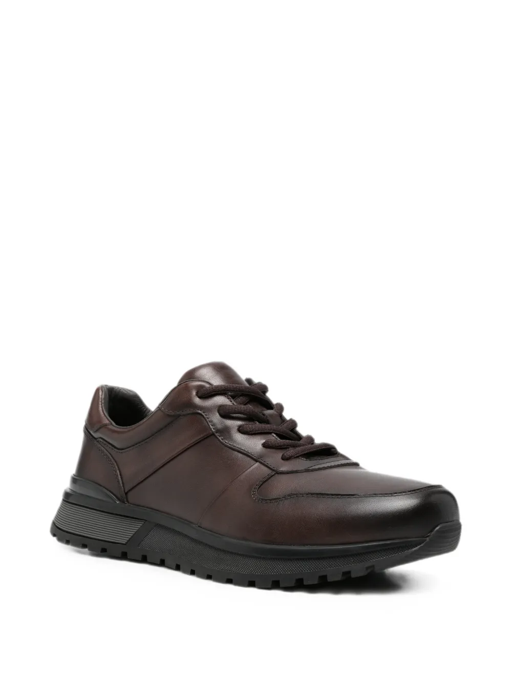 SERGIO MORETTI FIRENZE Leren sneakers Bruin
