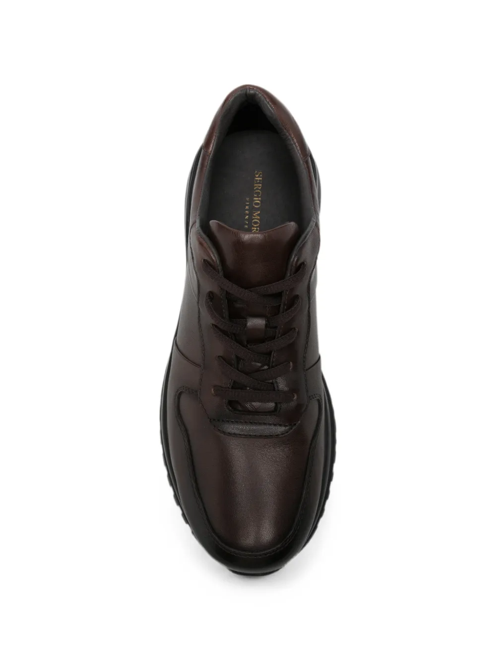 SERGIO MORETTI FIRENZE Leren sneakers Bruin