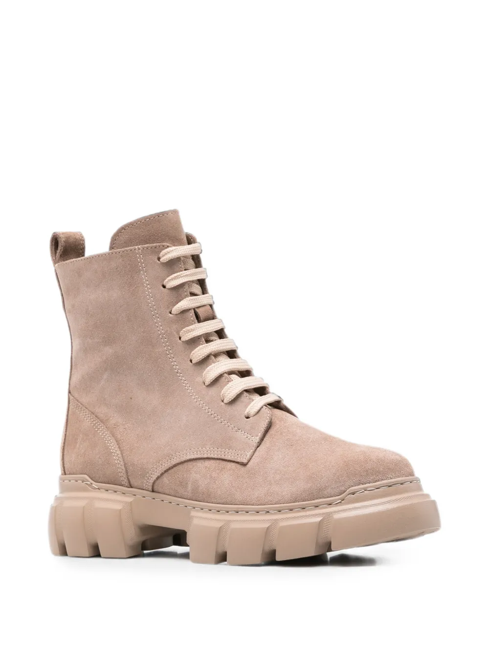  Sergio Moretti Firenze Lace-up Combat Boots - Neutro 