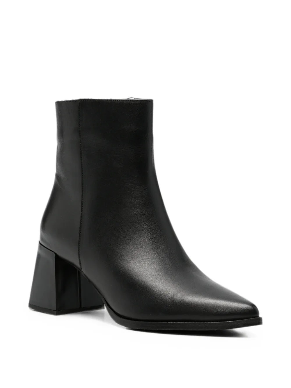  Sergio Moretti Firenze Pointed-toe Zip-fastening Boots - Negro 