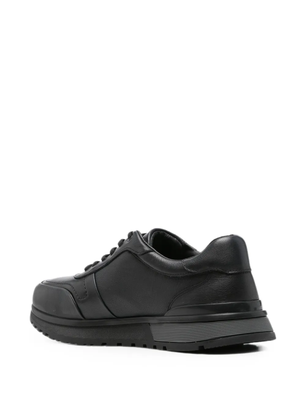 SERGIO MORETTI FIRENZE Leren sneakers met vlakken Blauw