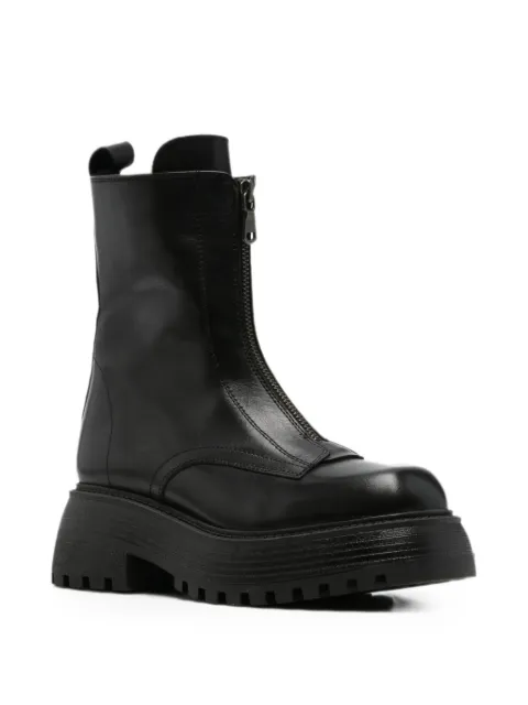 SERGIO MORETTI FIRENZE zip-front chunky-sole boots