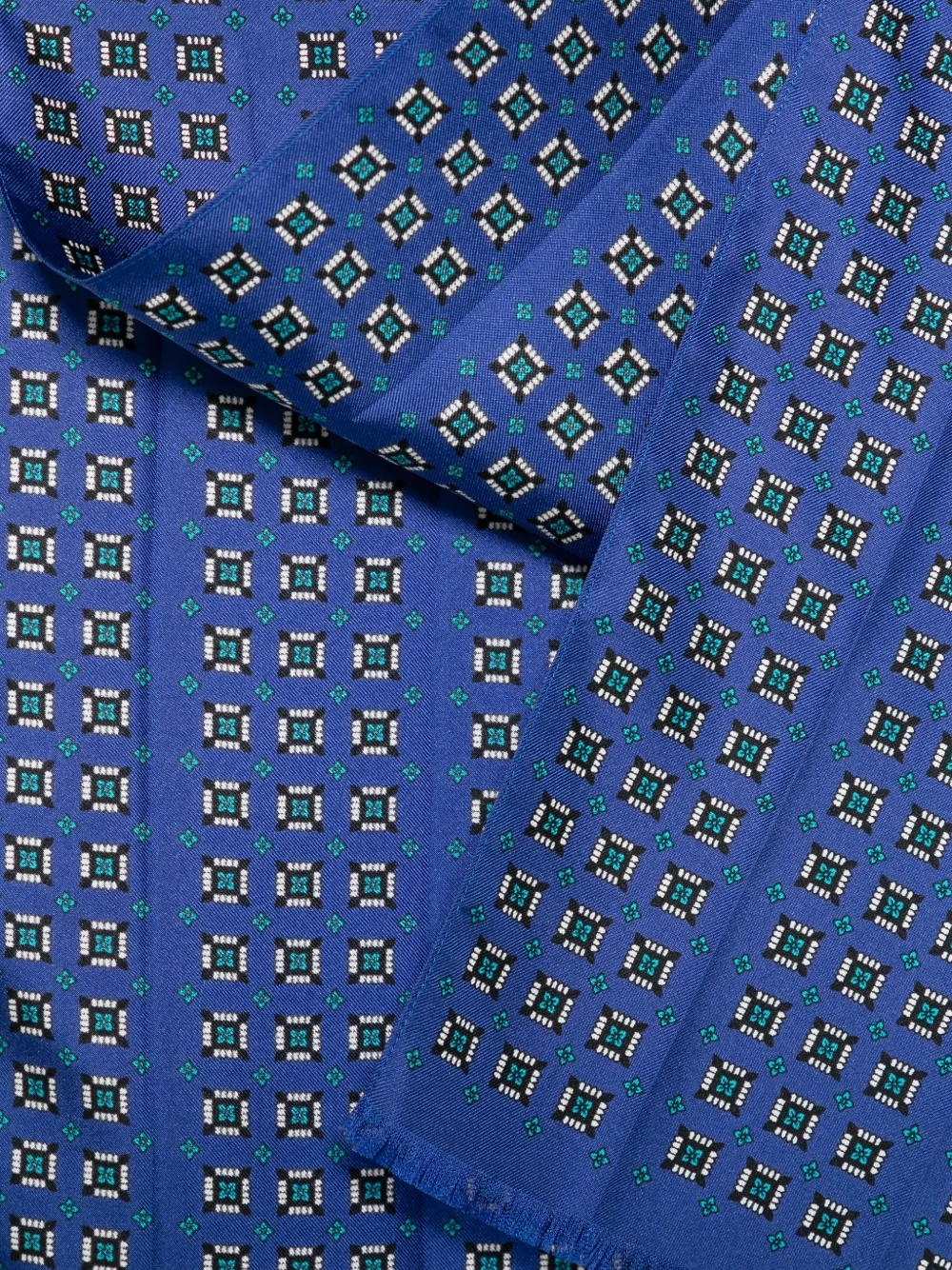 TOM FORD Sjaal met geometrische print Blauw