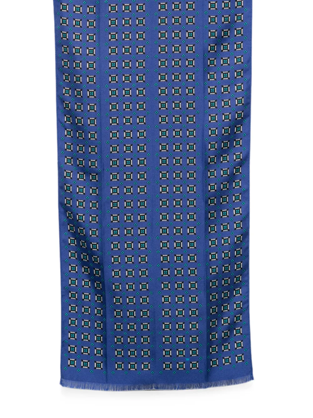 TOM FORD Sjaal met geometrische print Blauw