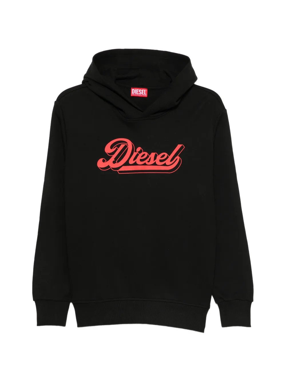 Diesel Kids logo-print hoodie - Nero