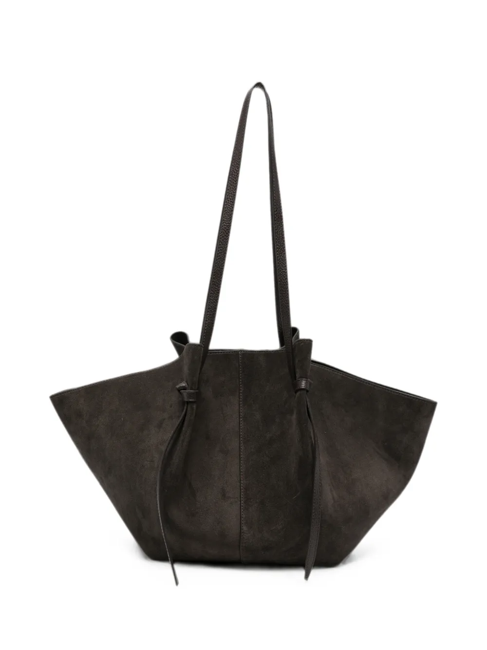 Yuzefi large Mochi knot-detail shoulder bag - Braun