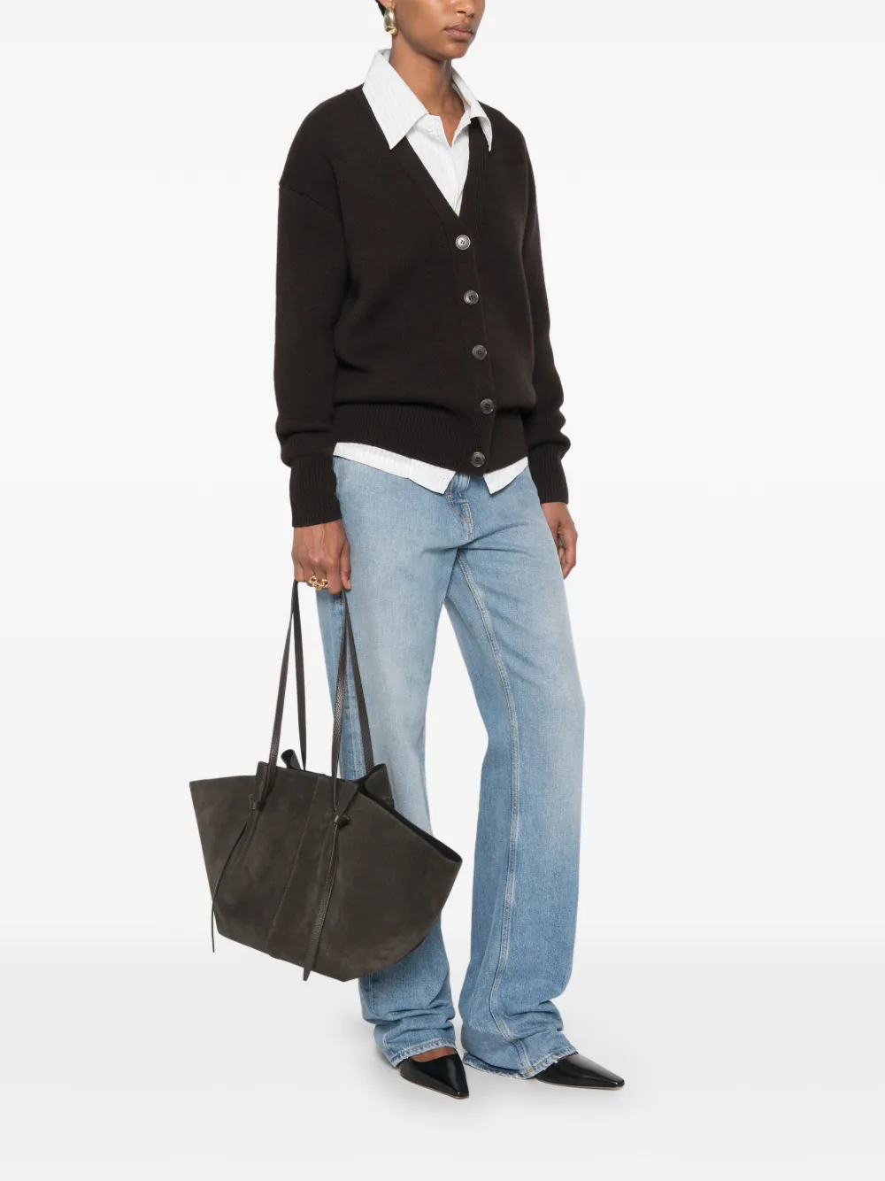 Yuzefi Mochi suède shopper Bruin