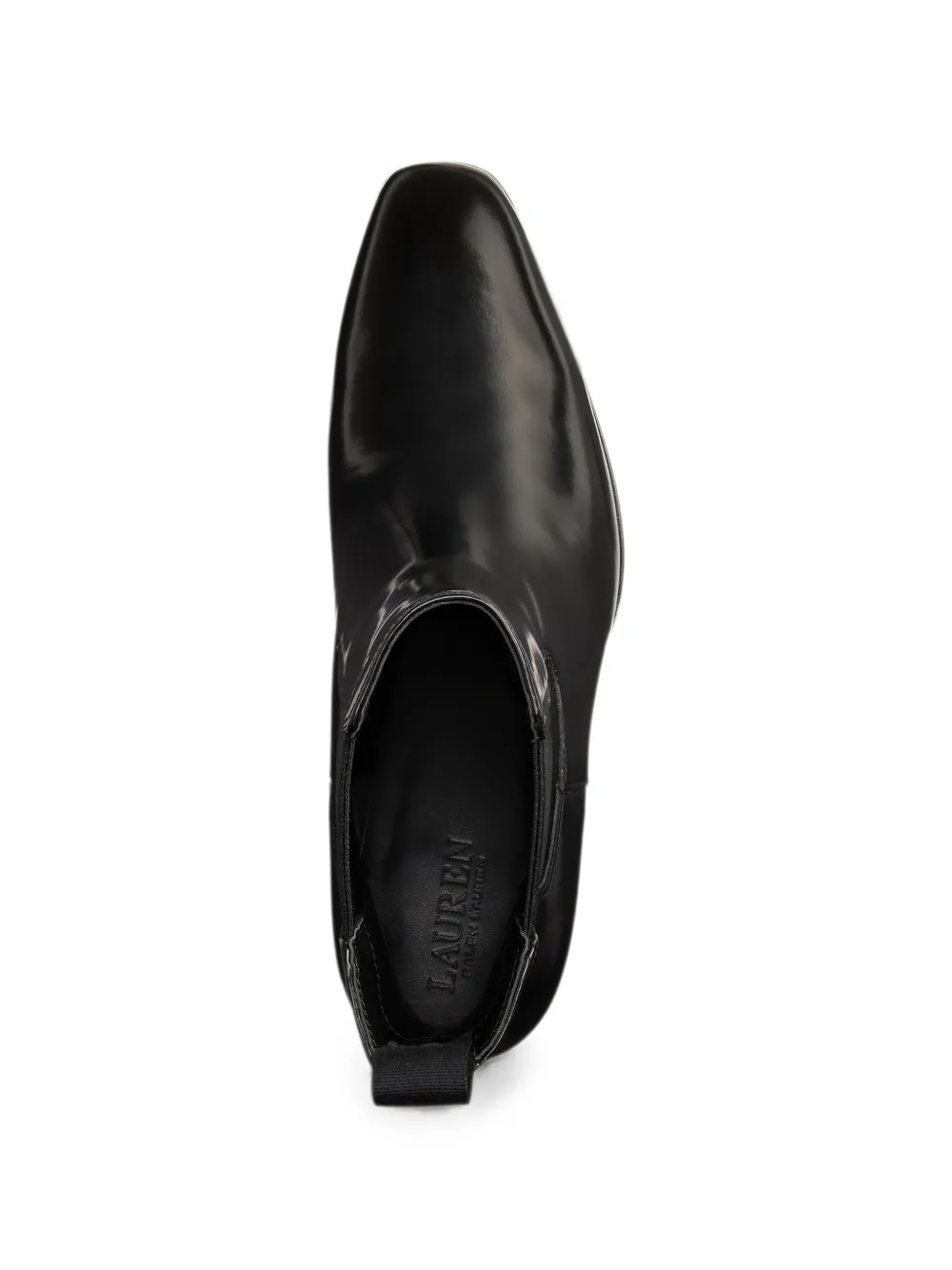 Lauren Ralph Lauren Raelynn glazed leather boots Zwart