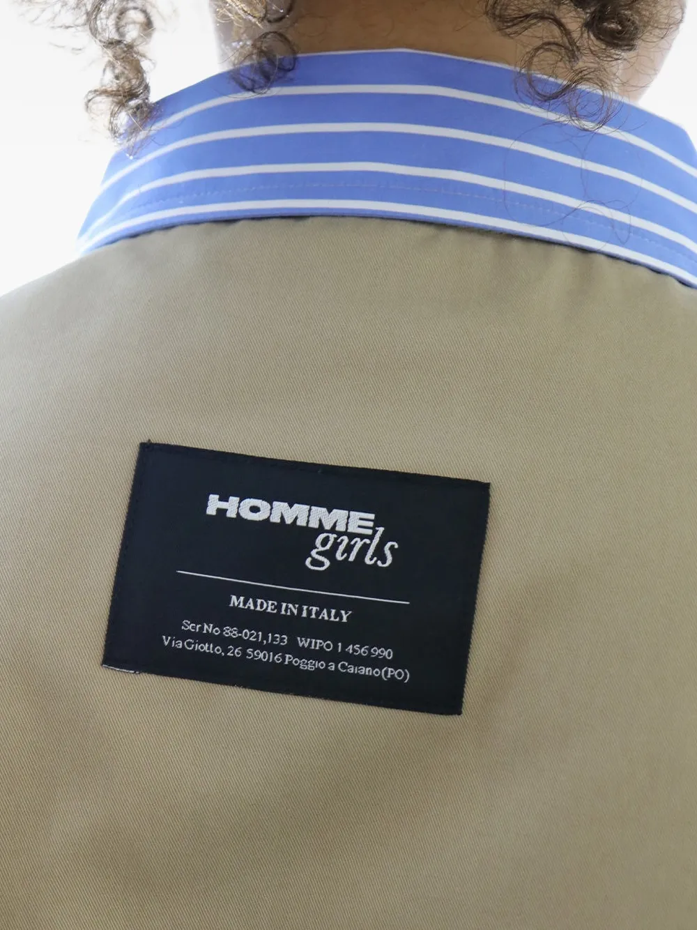 HOMME girls 레이어드 칼라 봄버 자켓