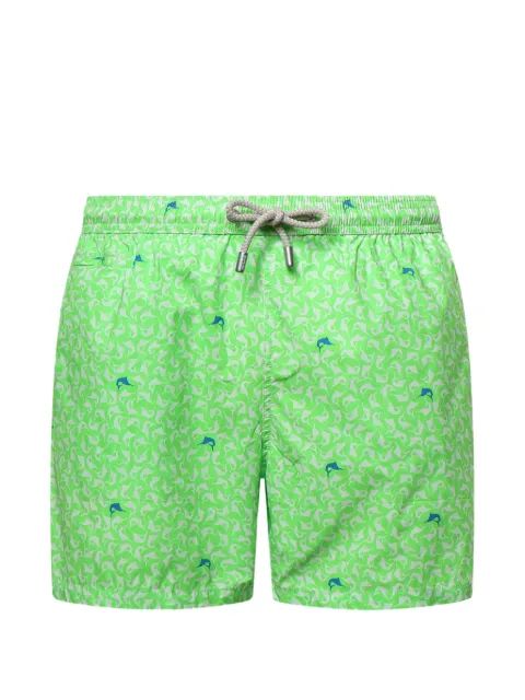 MC2 Saint Barth Badeshorts mit Marlin-Print